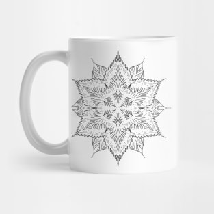 Mandala - delicate tattoo design made of dots and fine lines Mug